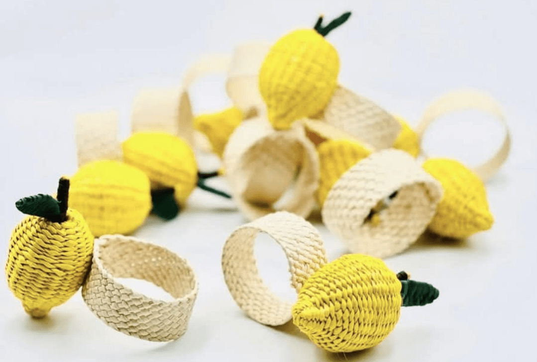 Lemon Napkin Ring - Marsh and Manor Collective