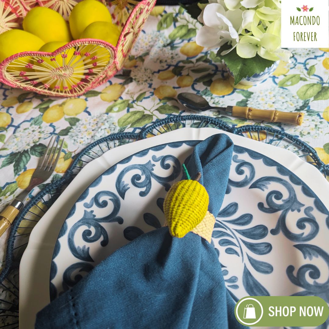 Lemon Napkin Ring - Marsh and Manor Collective