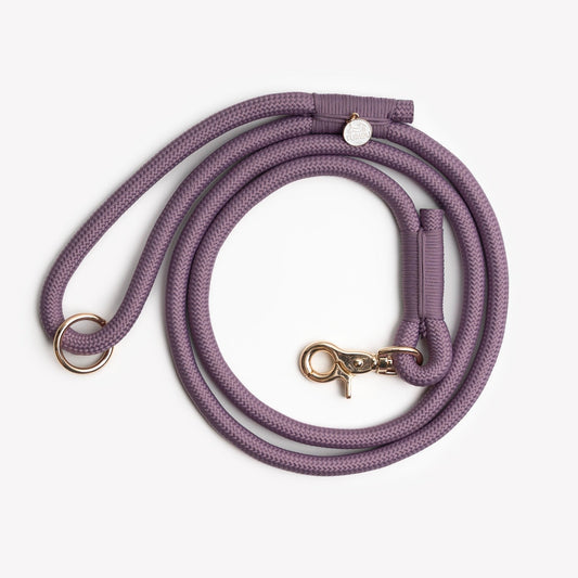 'Lilac' - Braided Rope Leash - Marsh and Manor Collective