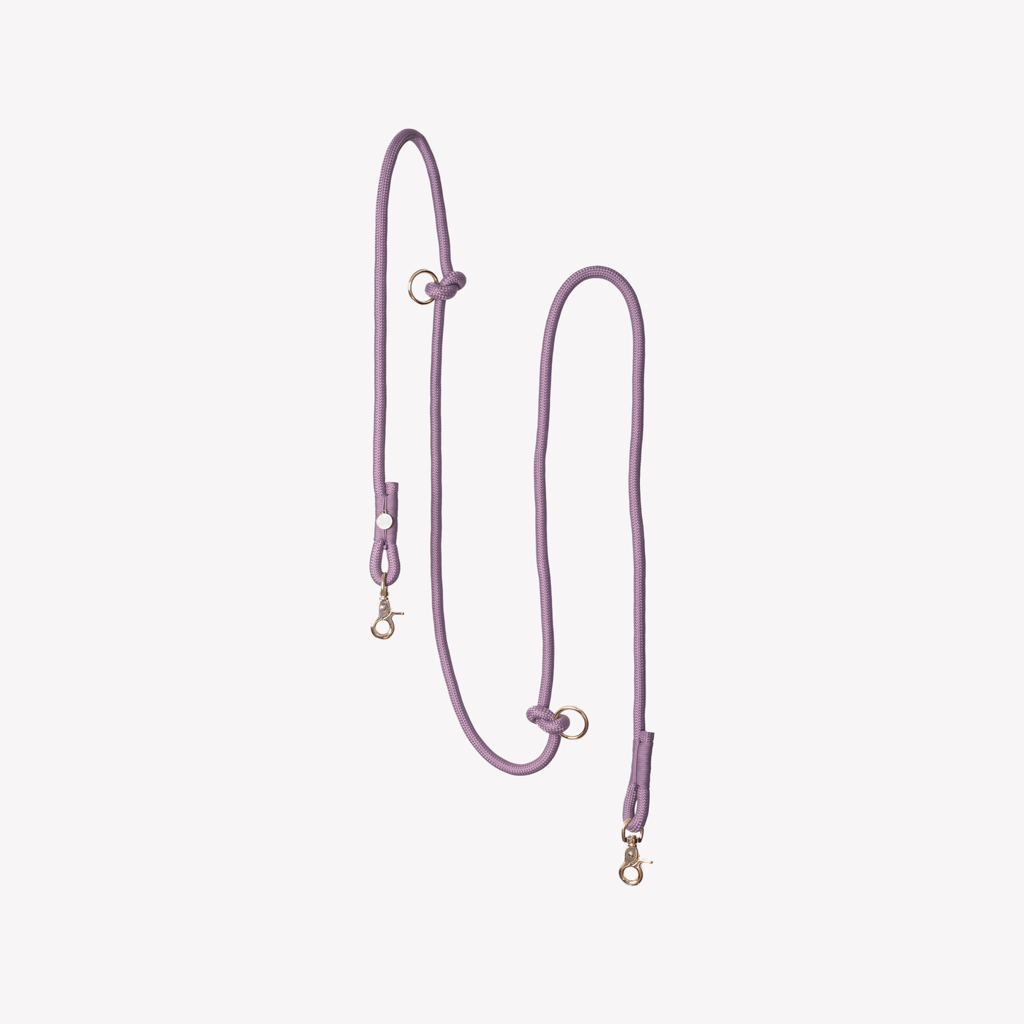 'Lilac' - Hands Free Braided Leash - Marsh and Manor Collective