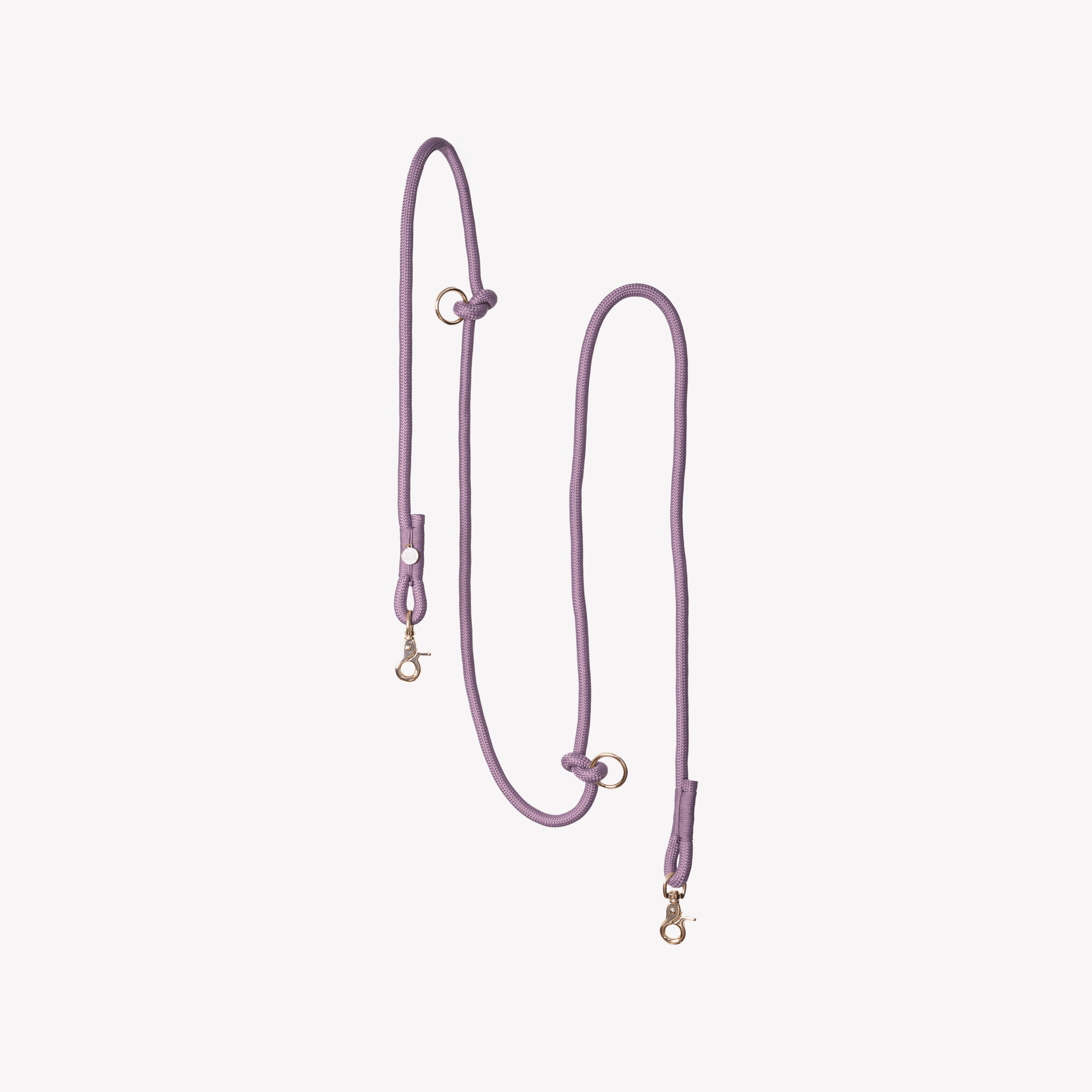 'Lilac' - Hands Free Braided Leash - Marsh and Manor Collective
