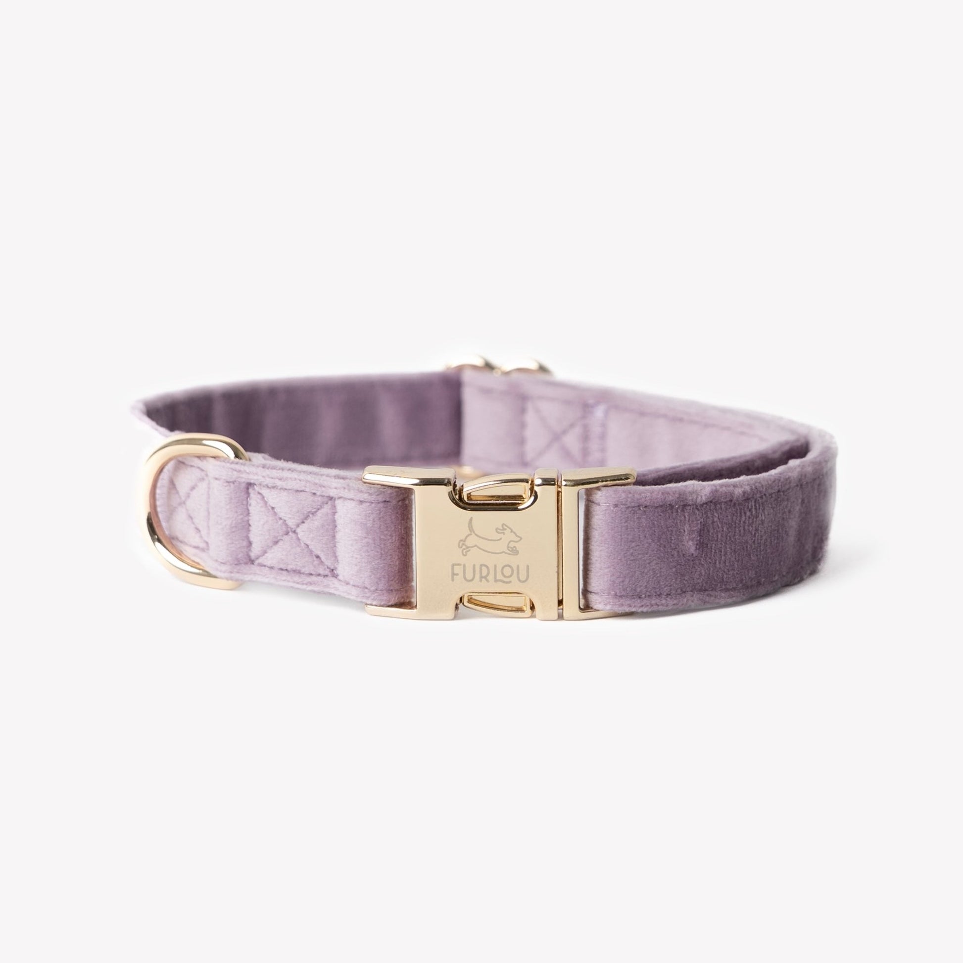 'Lilac' - Velvet Dog Collar - Marsh and Manor Collective
