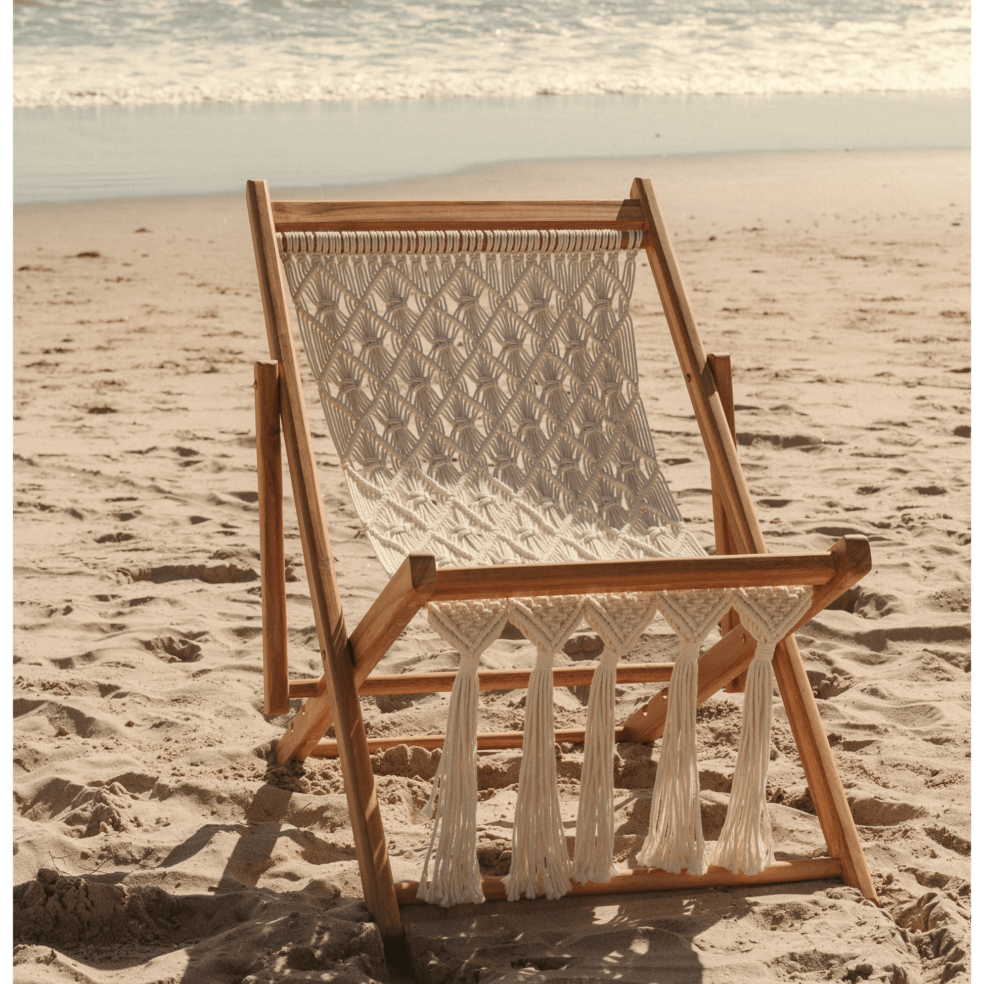 Macrame Sling Chair - Marsh and Manor Collective
