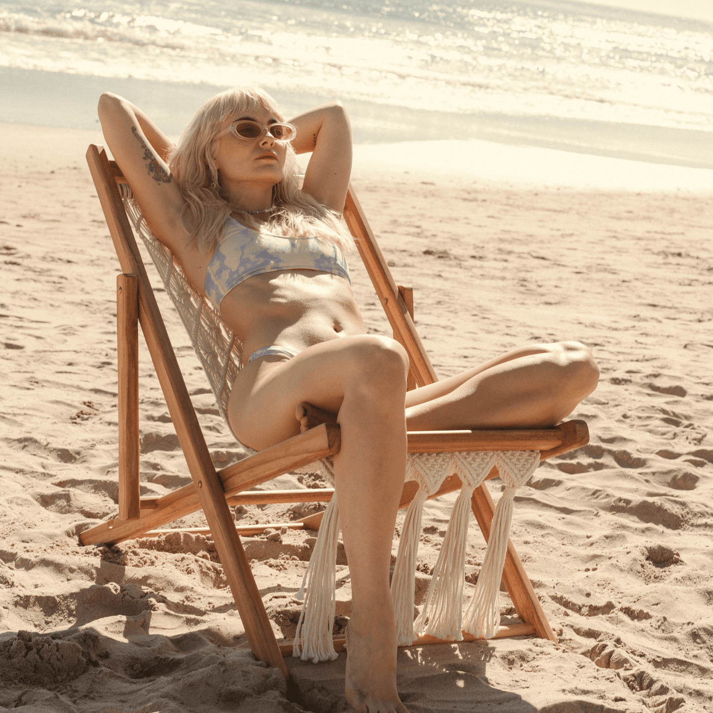 Macrame Sling Chair - Marsh and Manor Collective