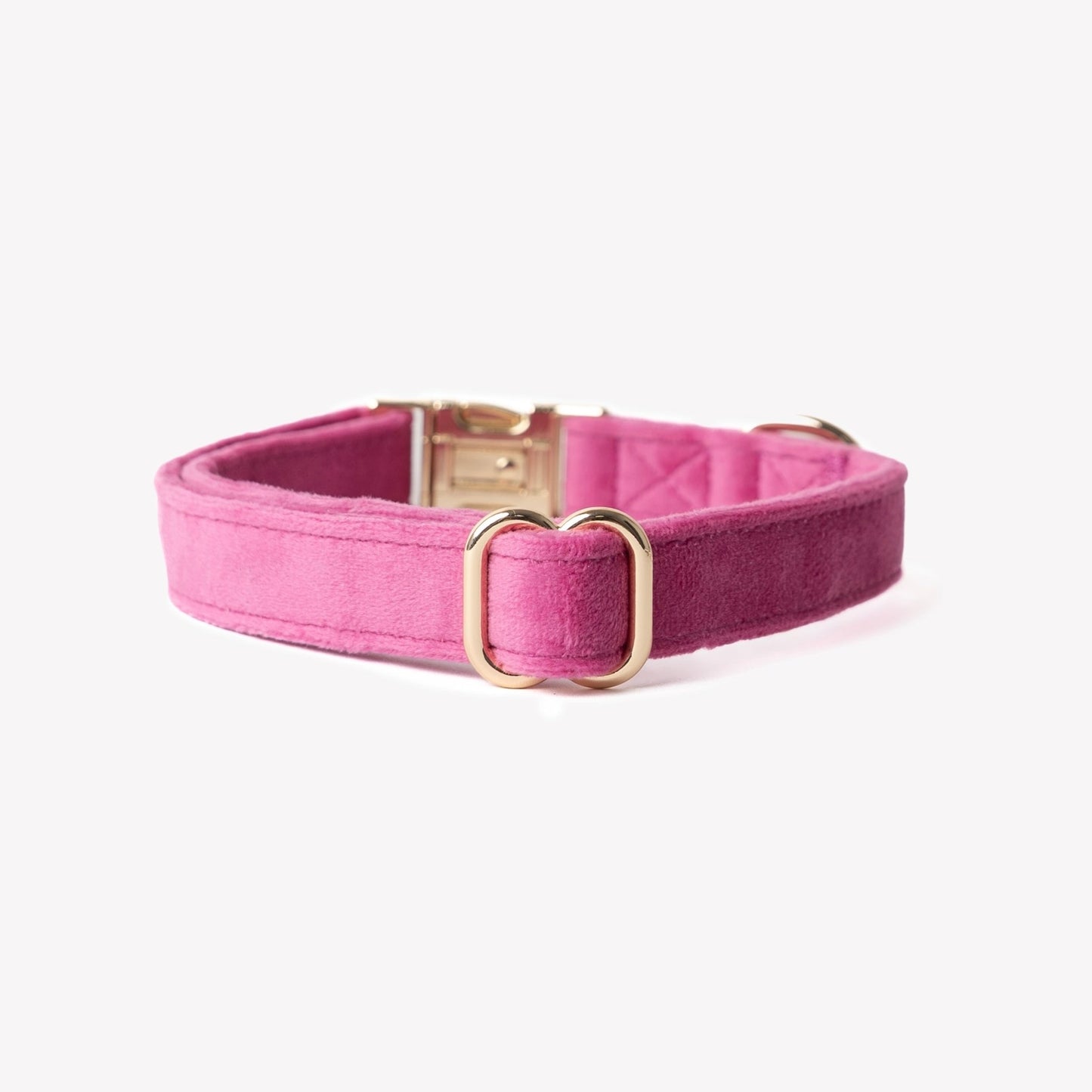 'Magenta' - Velvet Dog Collar - Marsh and Manor Collective