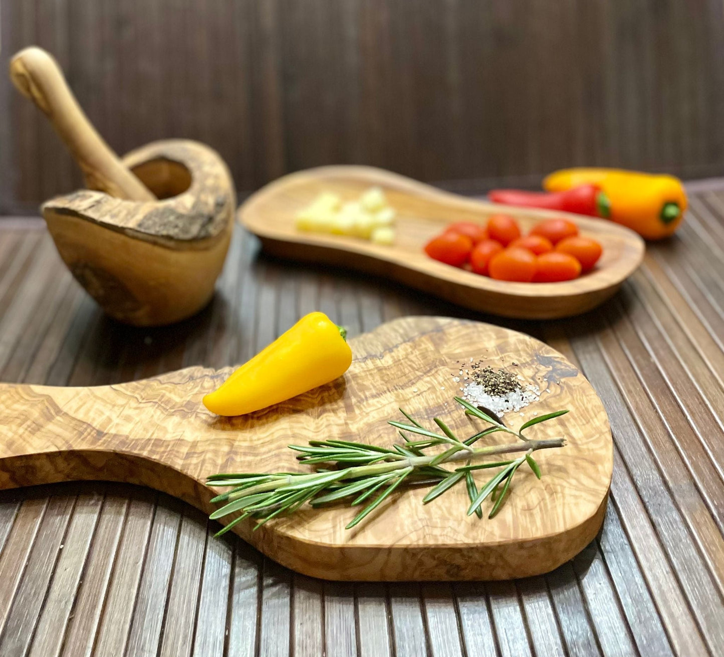Mediterranean Olive Wood Collection - Marsh and Manor Collective