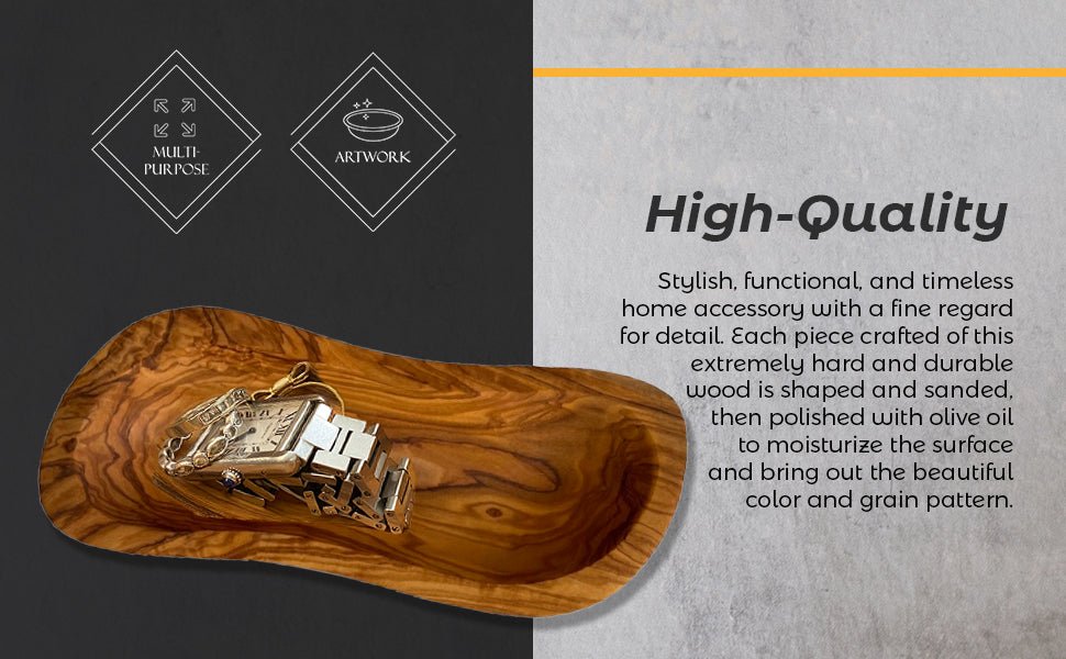 Mediterranean Olive Wood Multi - Purpose Bowl - Marsh and Manor Collective
