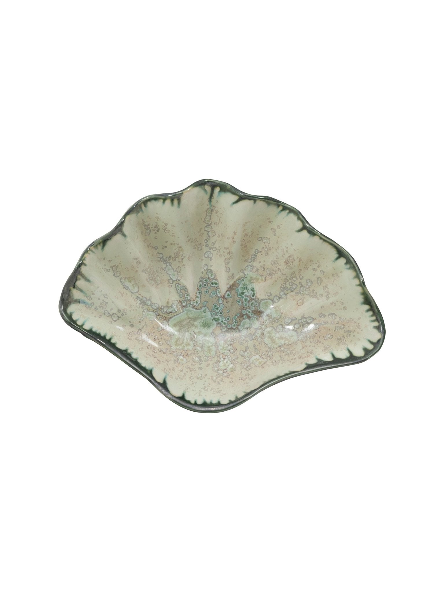Mint and Charcoal Sea Clam Bowl - Marsh and Manor Collective
