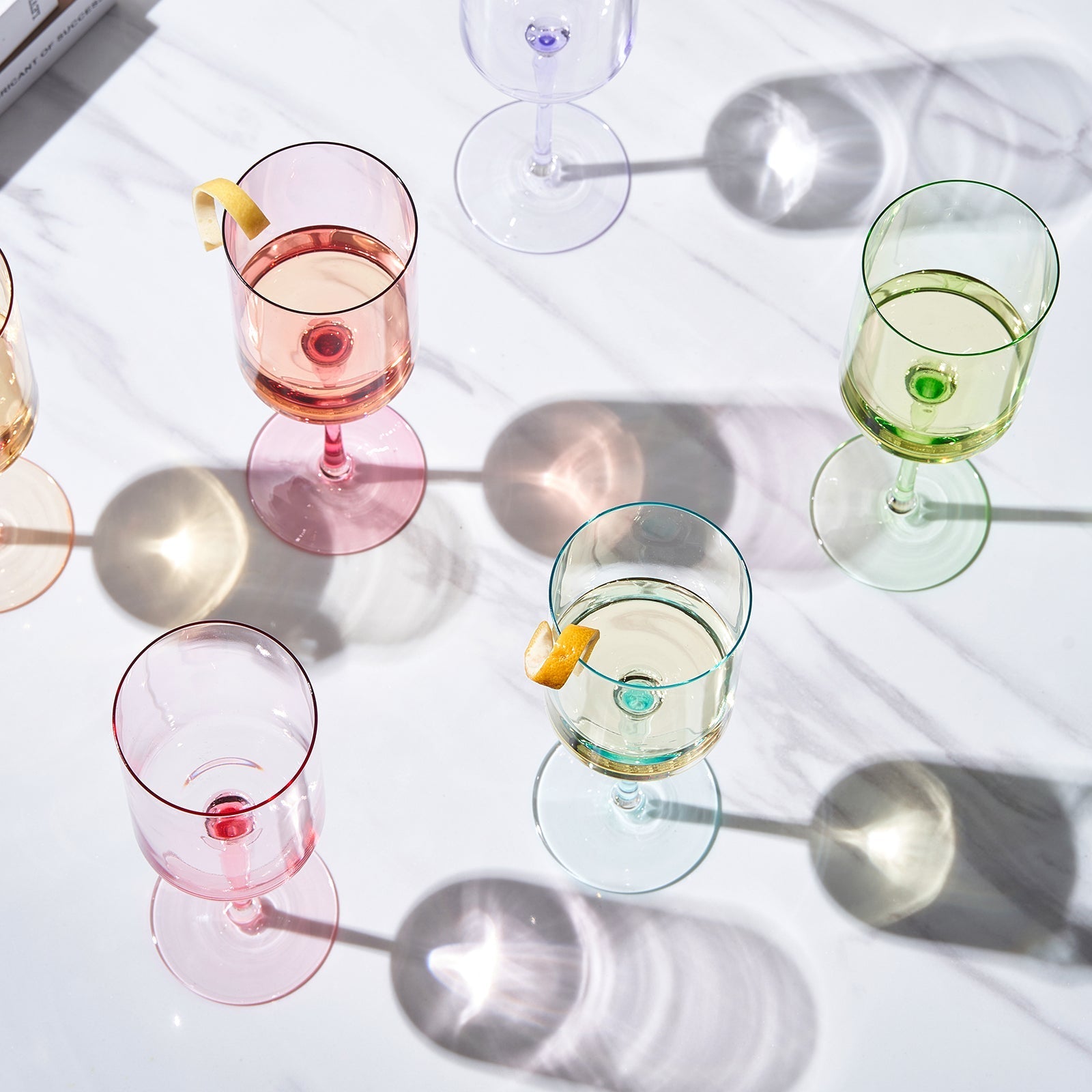 Monet Stemmed Wine Glassware, Set of 6 - Marsh and Manor Collective