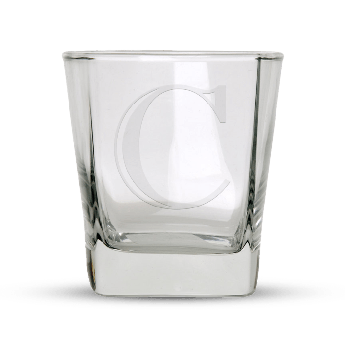 Monogrammed Rock Glasses (Set of 2) - Marsh and Manor Collective