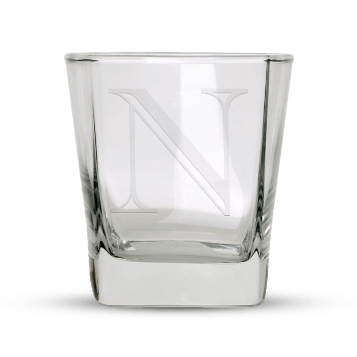 Monogrammed Rock Glasses (Set of 2) - Marsh and Manor Collective