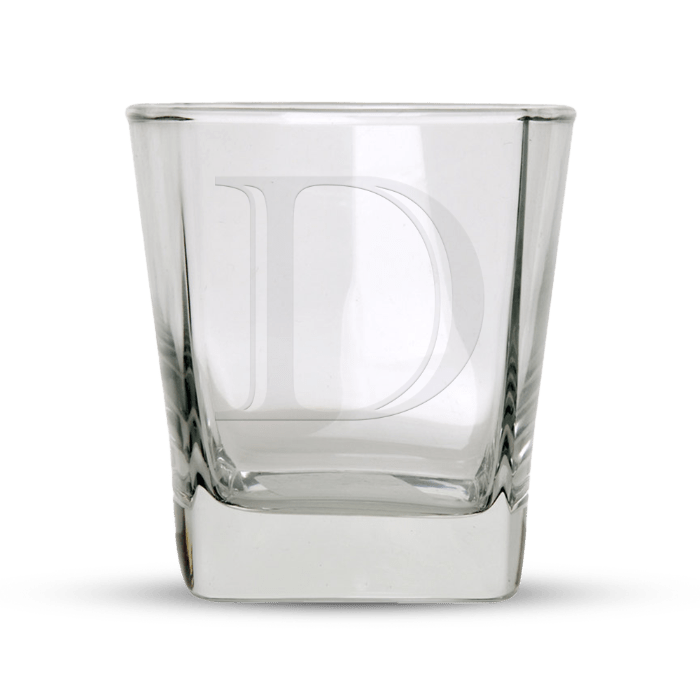 Monogrammed Rock Glasses (Set of 2) - Marsh and Manor Collective