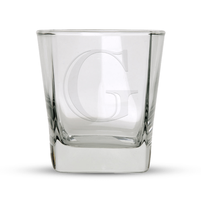 Monogrammed Rock Glasses (Set of 2) - Marsh and Manor Collective