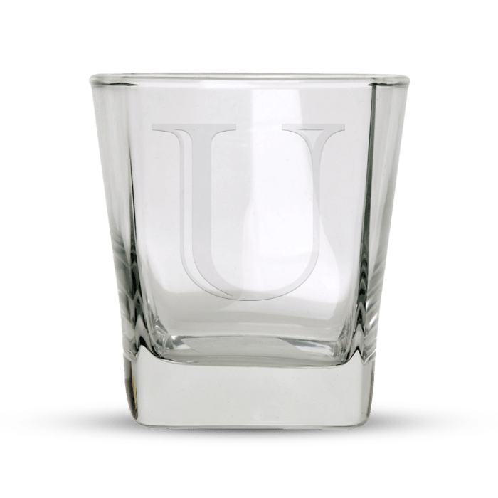 Monogrammed Rock Glasses (Set of 2) - Marsh and Manor Collective