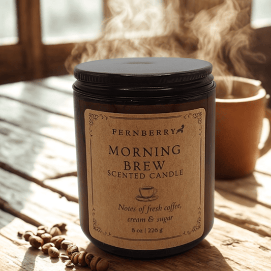 Morning Brew - 8oz Wood Wick Candle - Marsh and Manor Collective