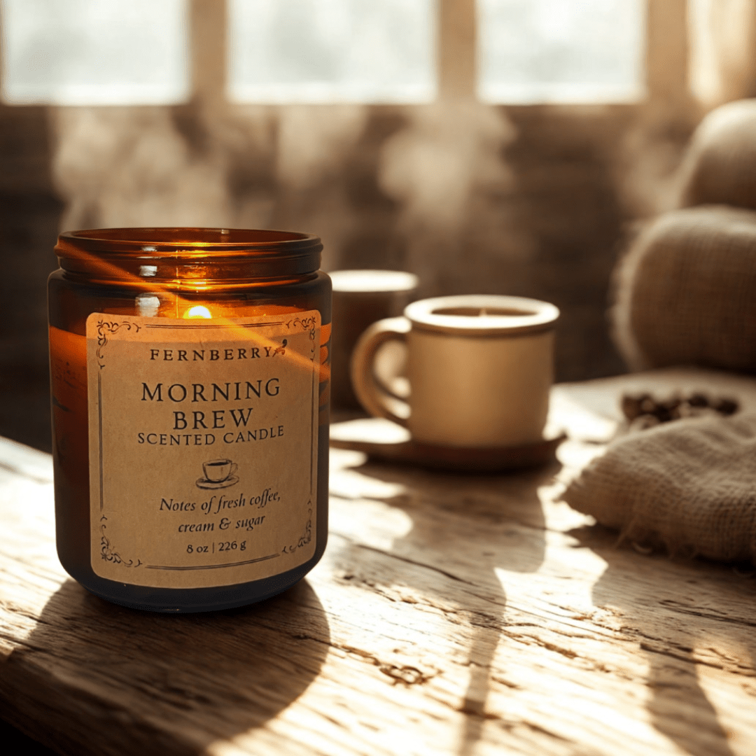 Morning Brew - 8oz Wood Wick Candle - Marsh and Manor Collective