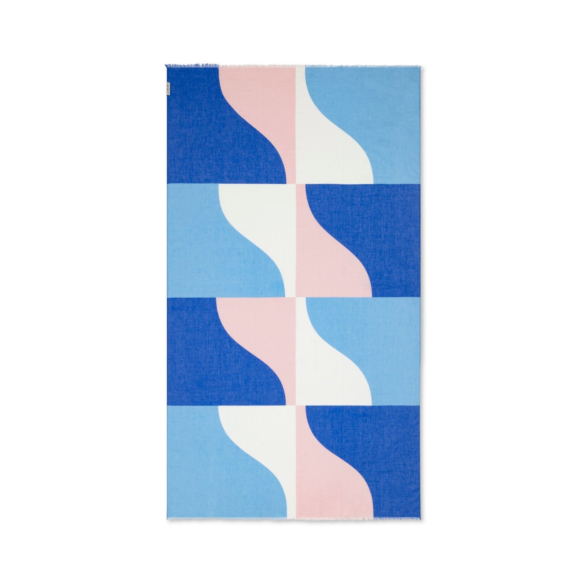Mykonos Pareo - Santorini Blue and Pink - Marsh and Manor Collective