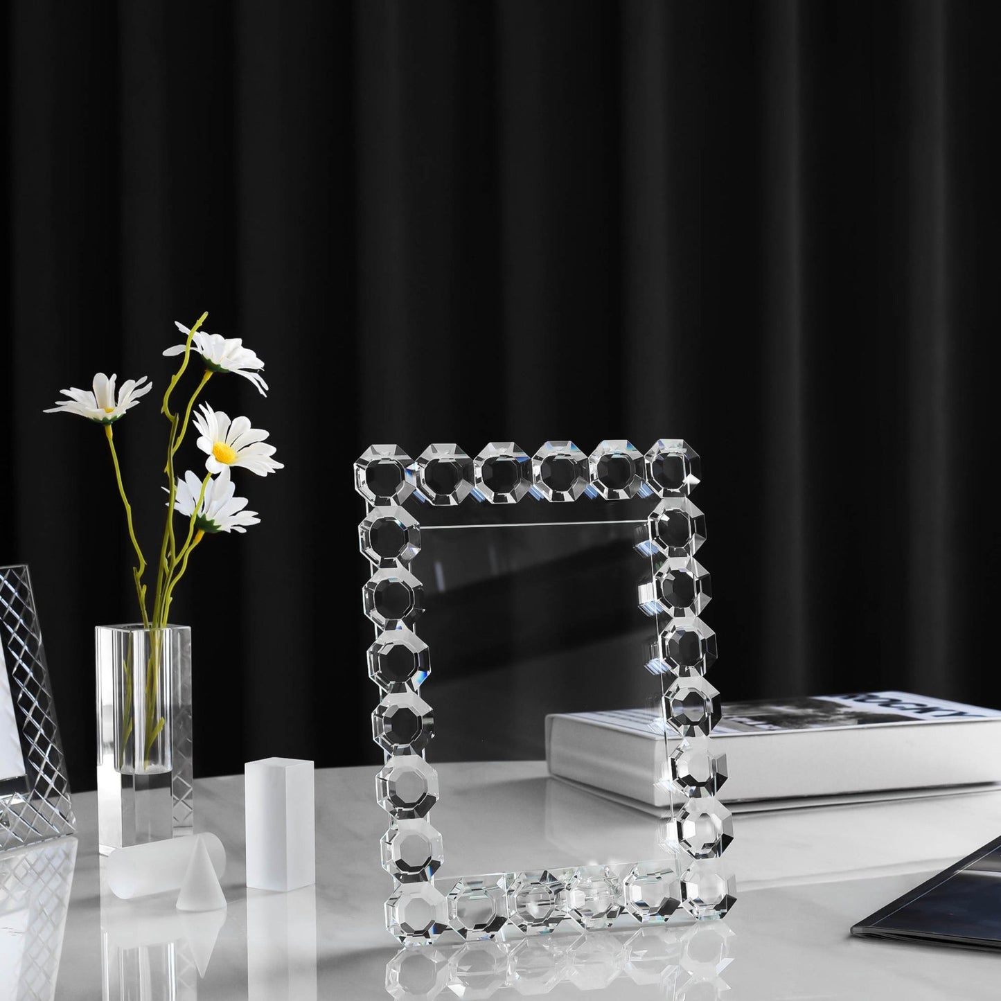 Octagon Crystal Picture Frame - Marsh and Manor Collective