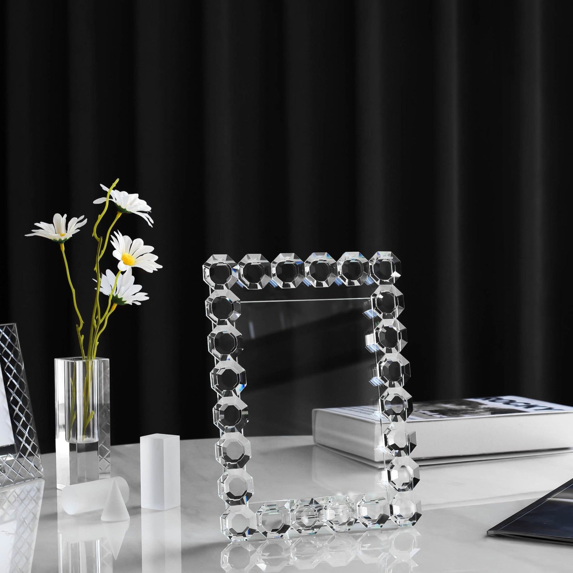 Octagon Crystal Picture Frame - Marsh and Manor Collective