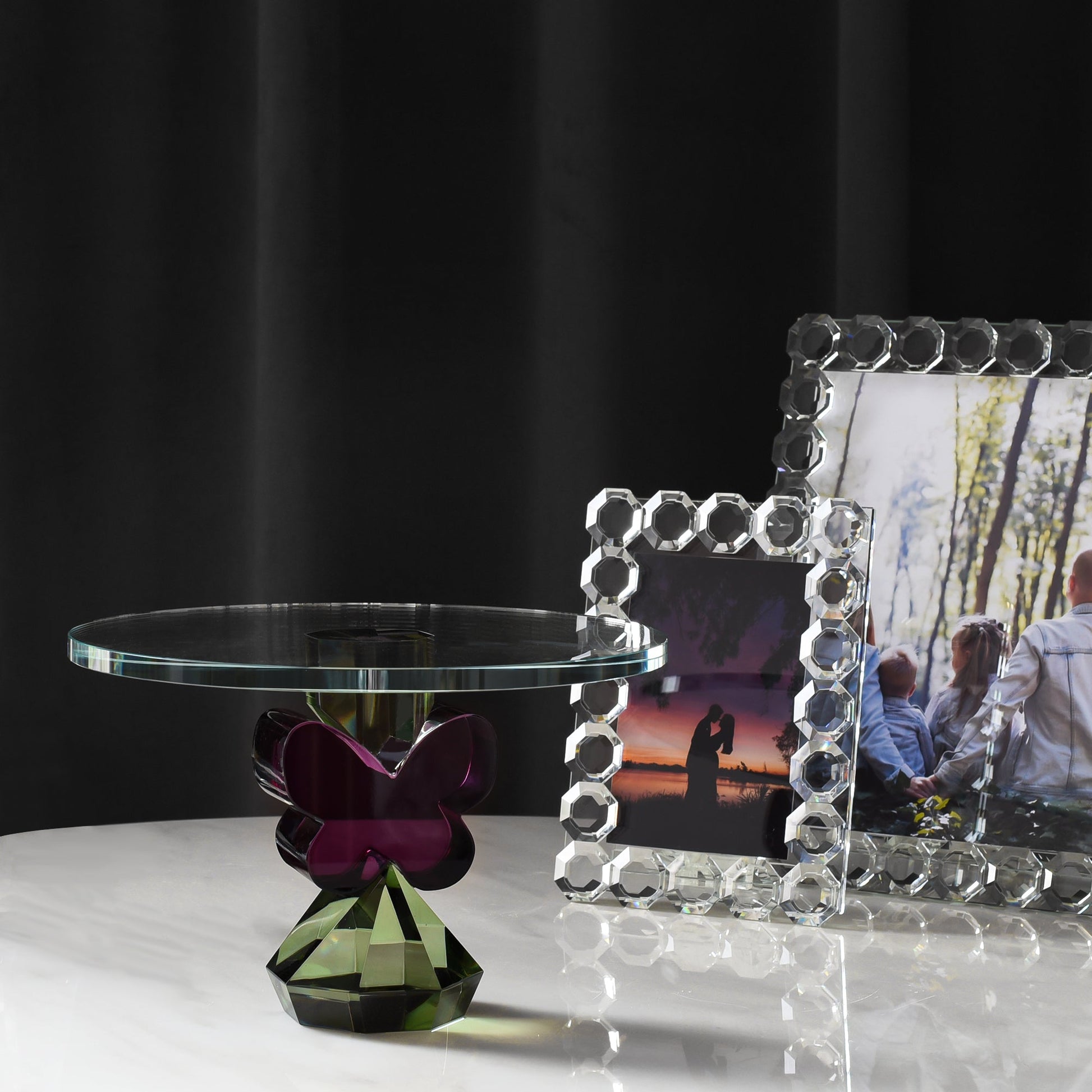Octagon Crystal Picture Frame - Marsh and Manor Collective