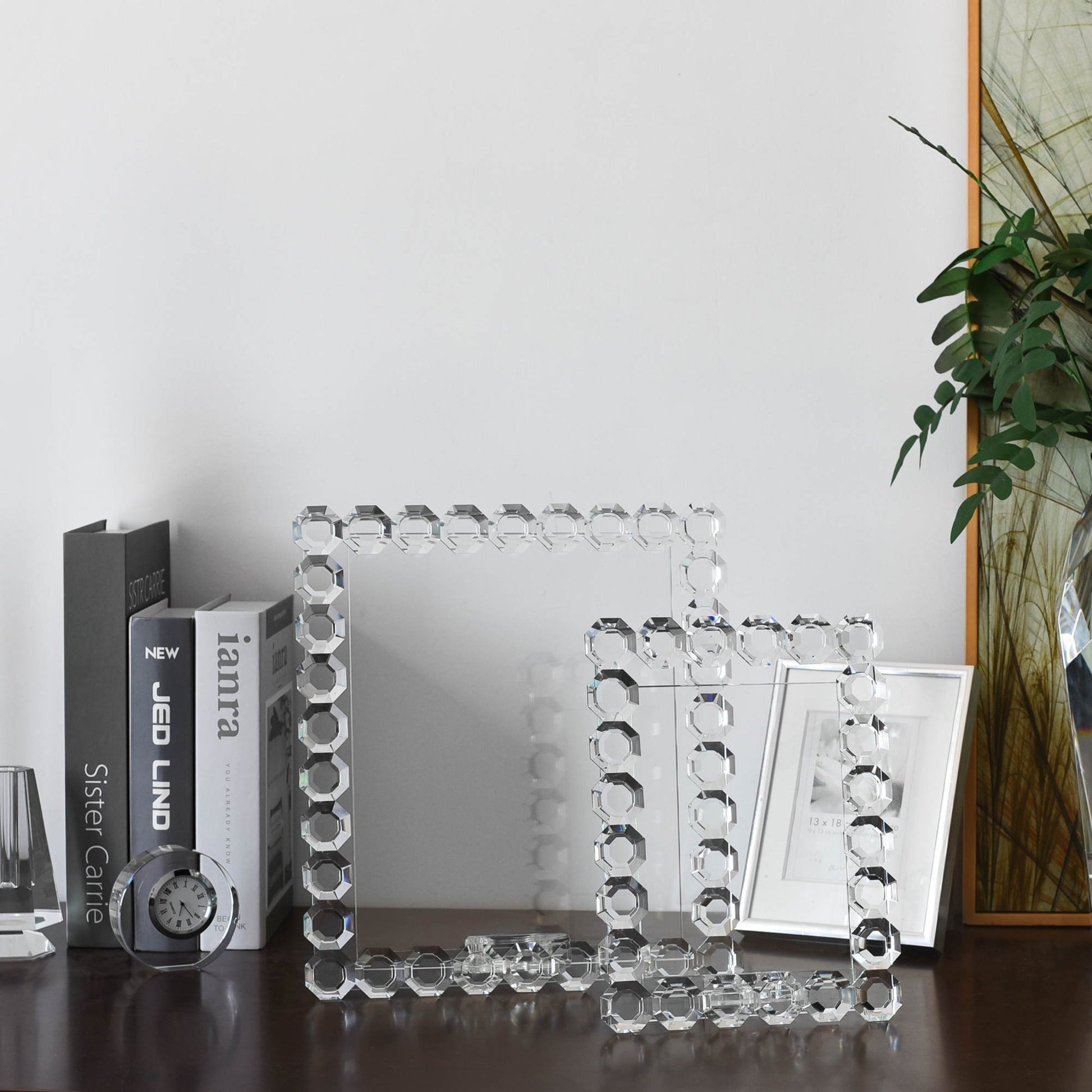 Octagon Crystal Picture Frame - Marsh and Manor Collective