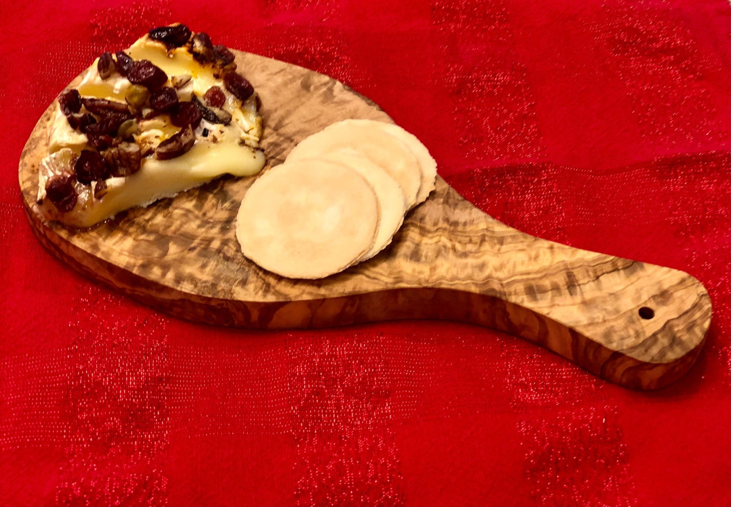 Original Olive Wood Cutting Board with Handle - Marsh and Manor Collective