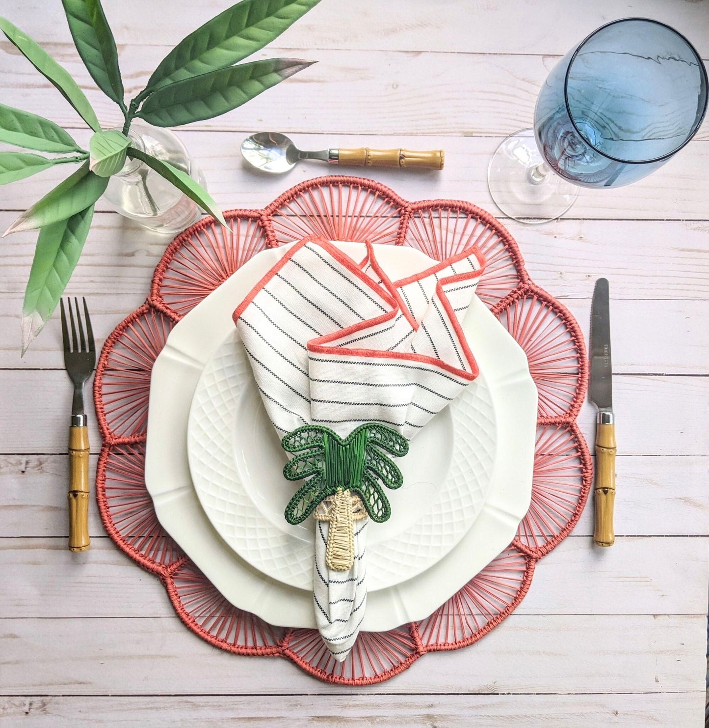 Petal Perfection Woven Placemat - Marsh and Manor Collective