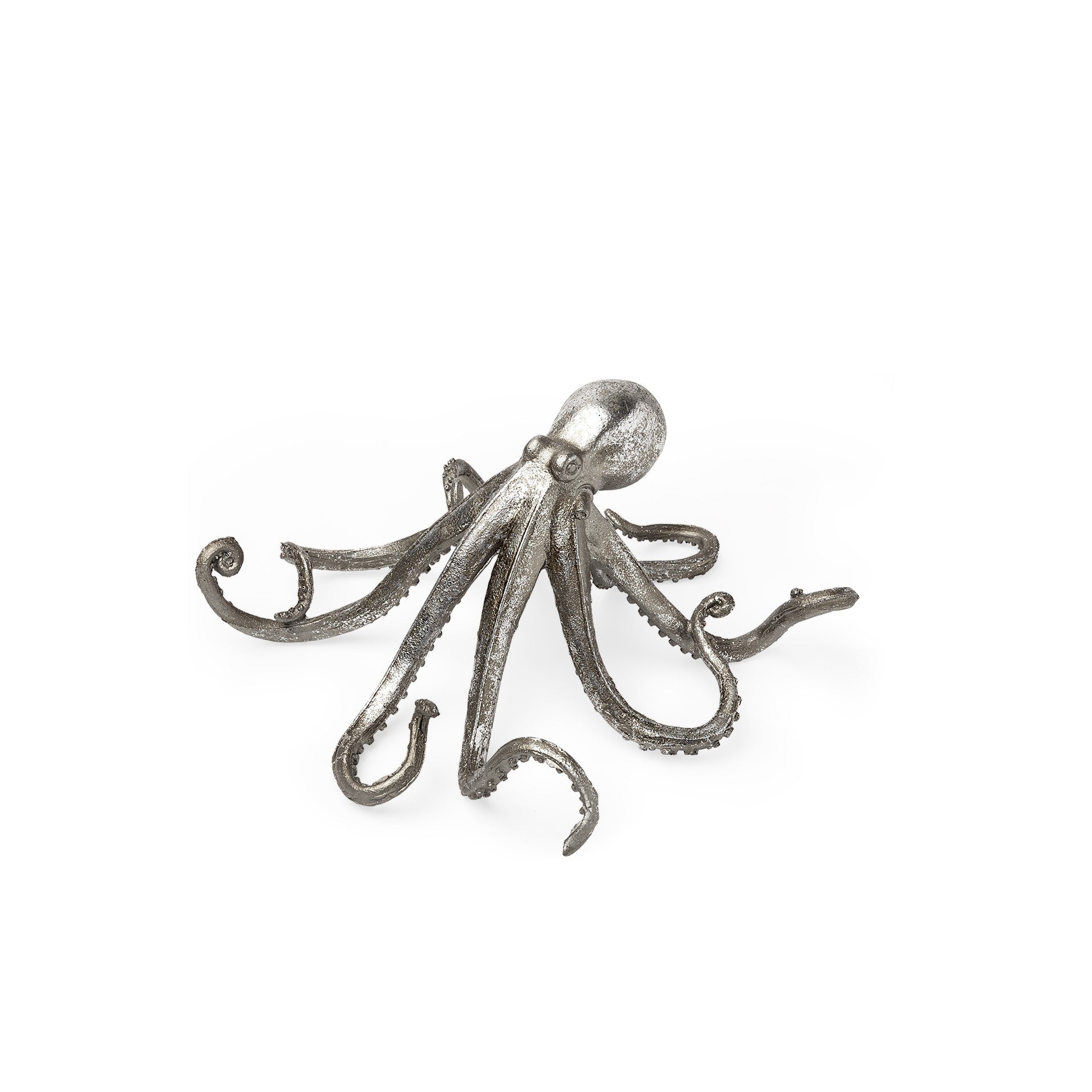 Petite Silver Resin Octopus Sculpture - Marsh and Manor Collective