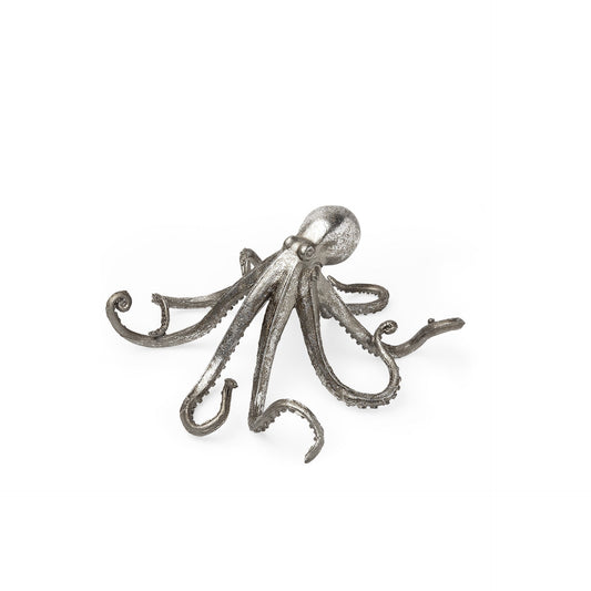 Petite Silver Resin Octopus Sculpture - Marsh and Manor Collective