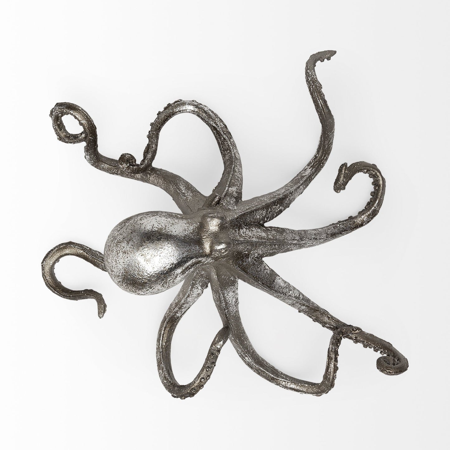 Petite Silver Resin Octopus Sculpture - Marsh and Manor Collective