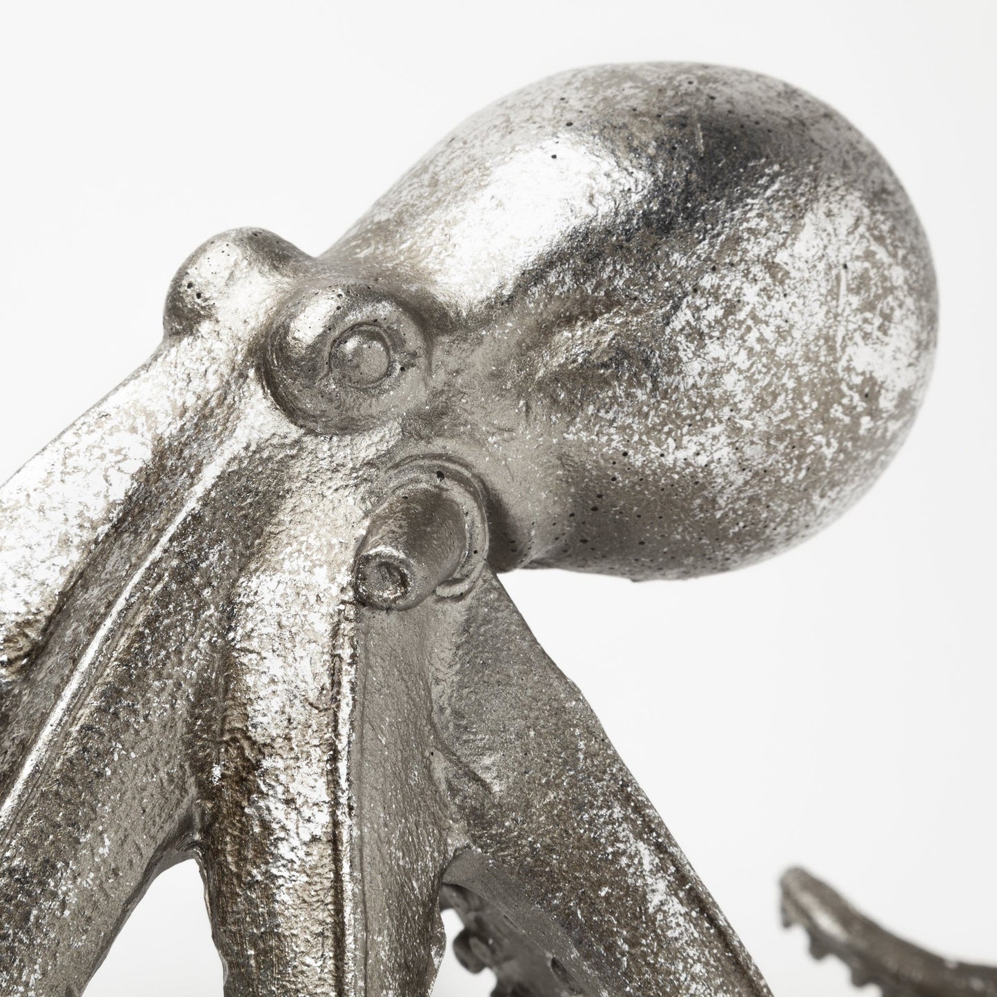Petite Silver Resin Octopus Sculpture - Marsh and Manor Collective