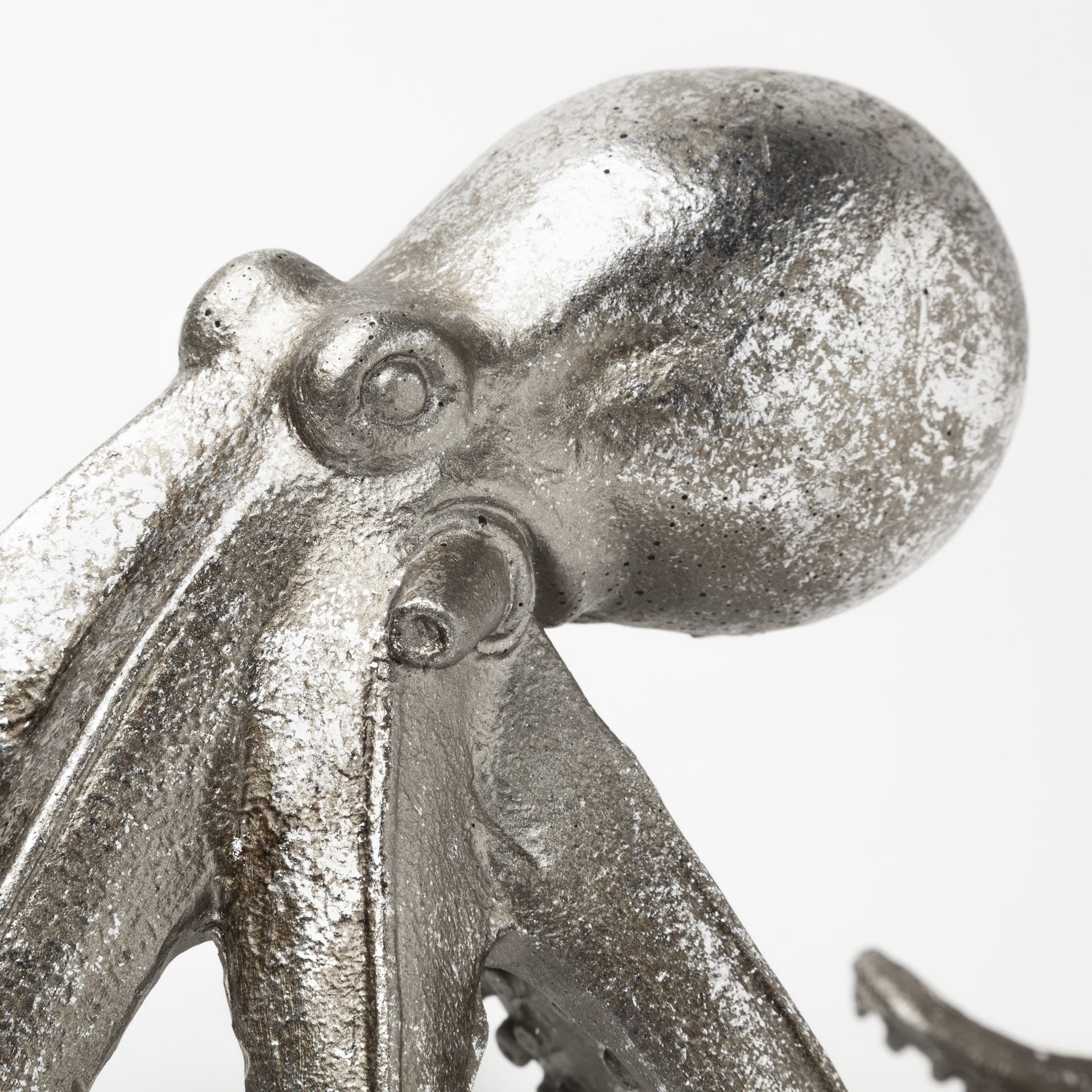 Petite Silver Resin Octopus Sculpture - Marsh and Manor Collective