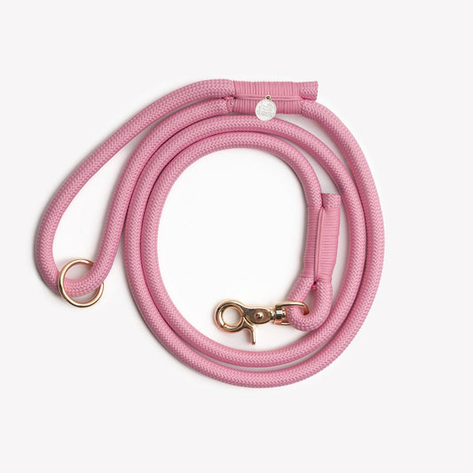 'Pink' - Braided Rope Leash - Marsh and Manor Collective