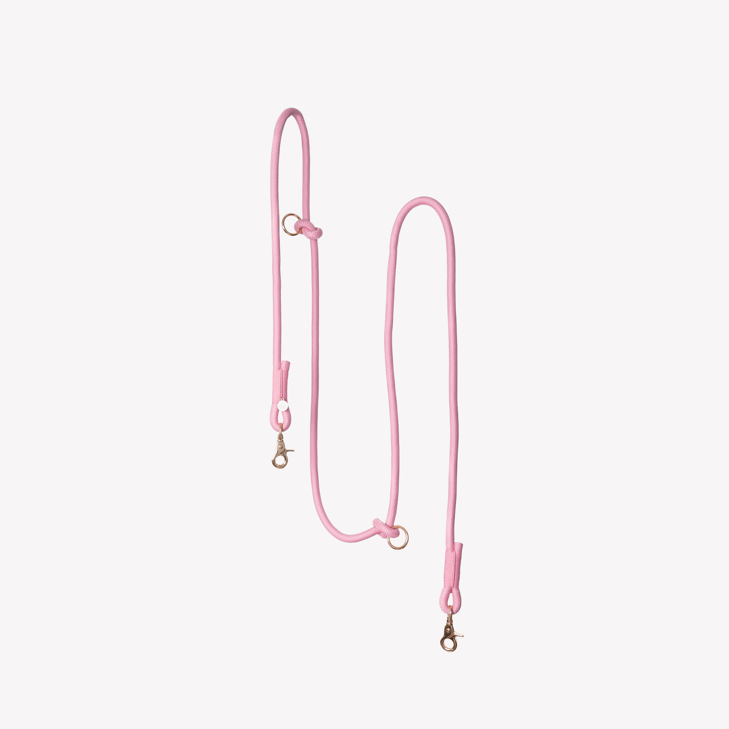 'Pink' - Hands Free Braided Leash - Marsh and Manor Collective