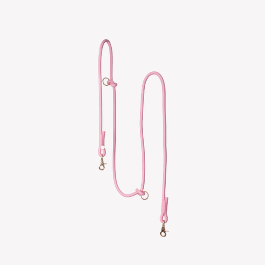 'Pink' - Hands Free Braided Leash - Marsh and Manor Collective