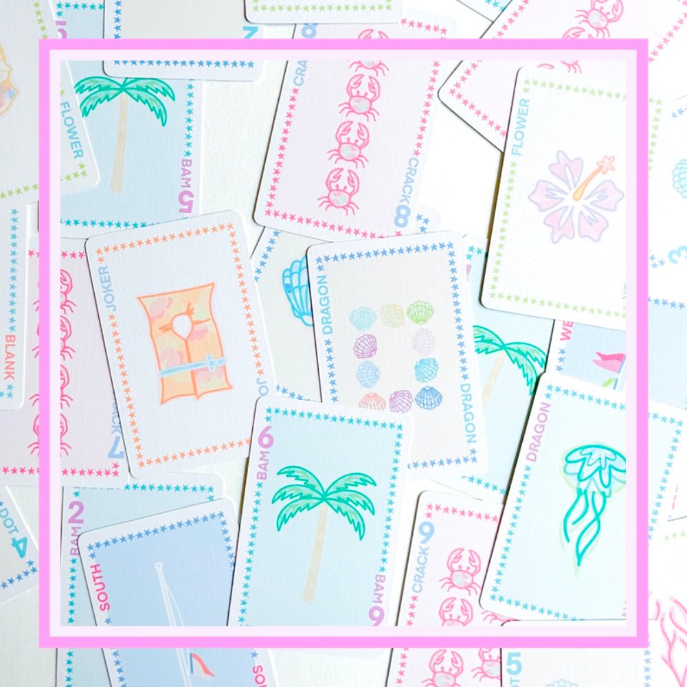 Play Away Mahjong Cards: Beach Edition - Marsh and Manor Collective