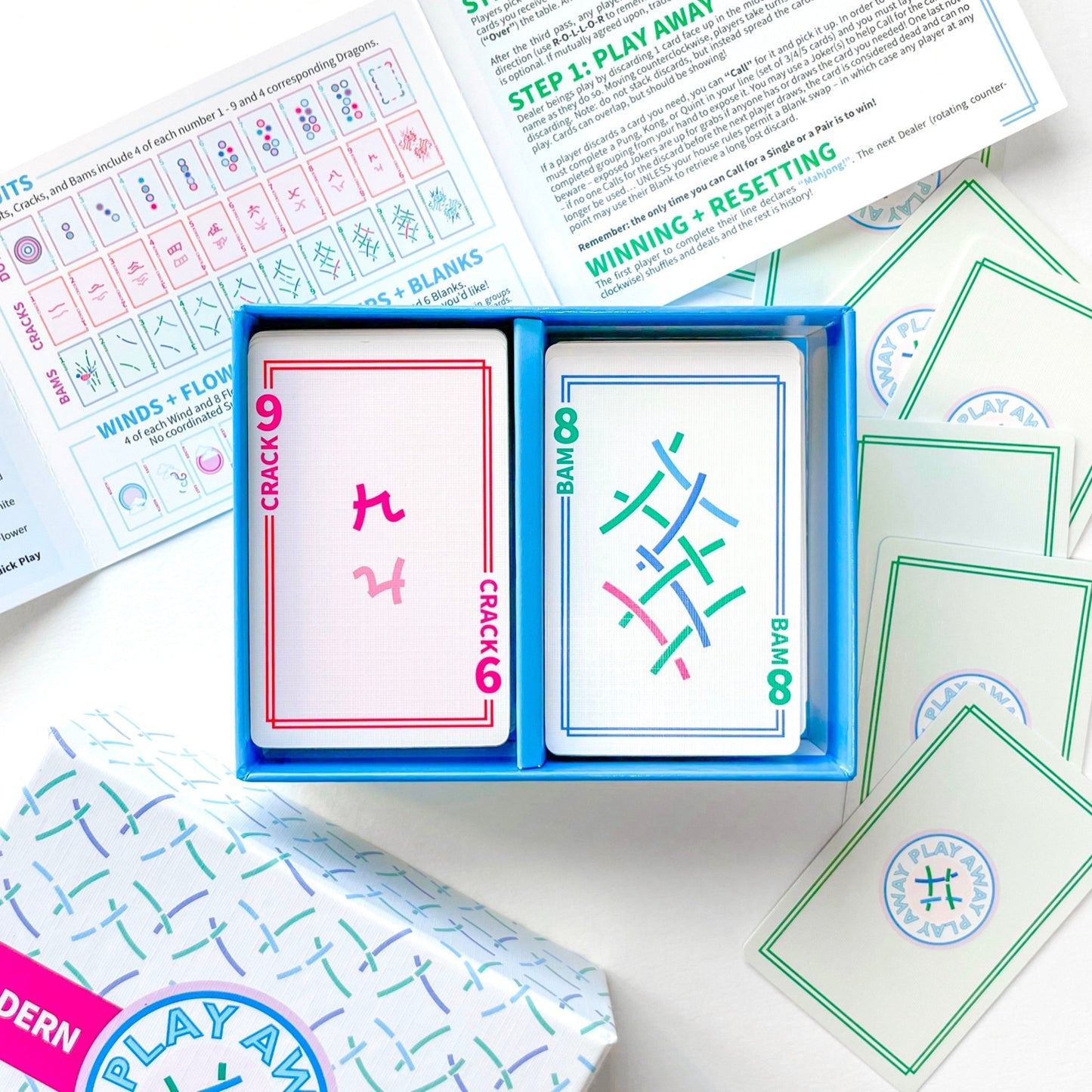 Play Away Mahjong Cards: Modern Edition - Marsh and Manor Collective