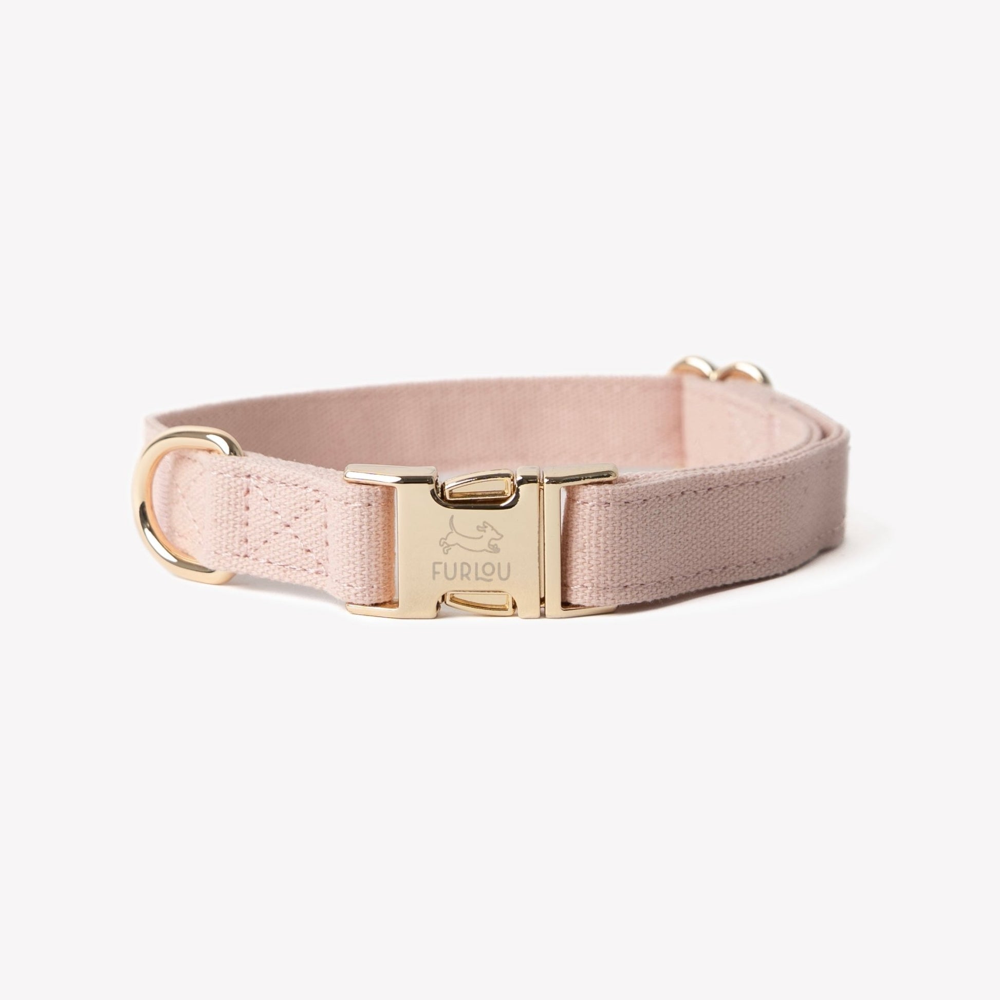 'Powder Rose' - Canvas Dog Collar - Marsh and Manor Collective