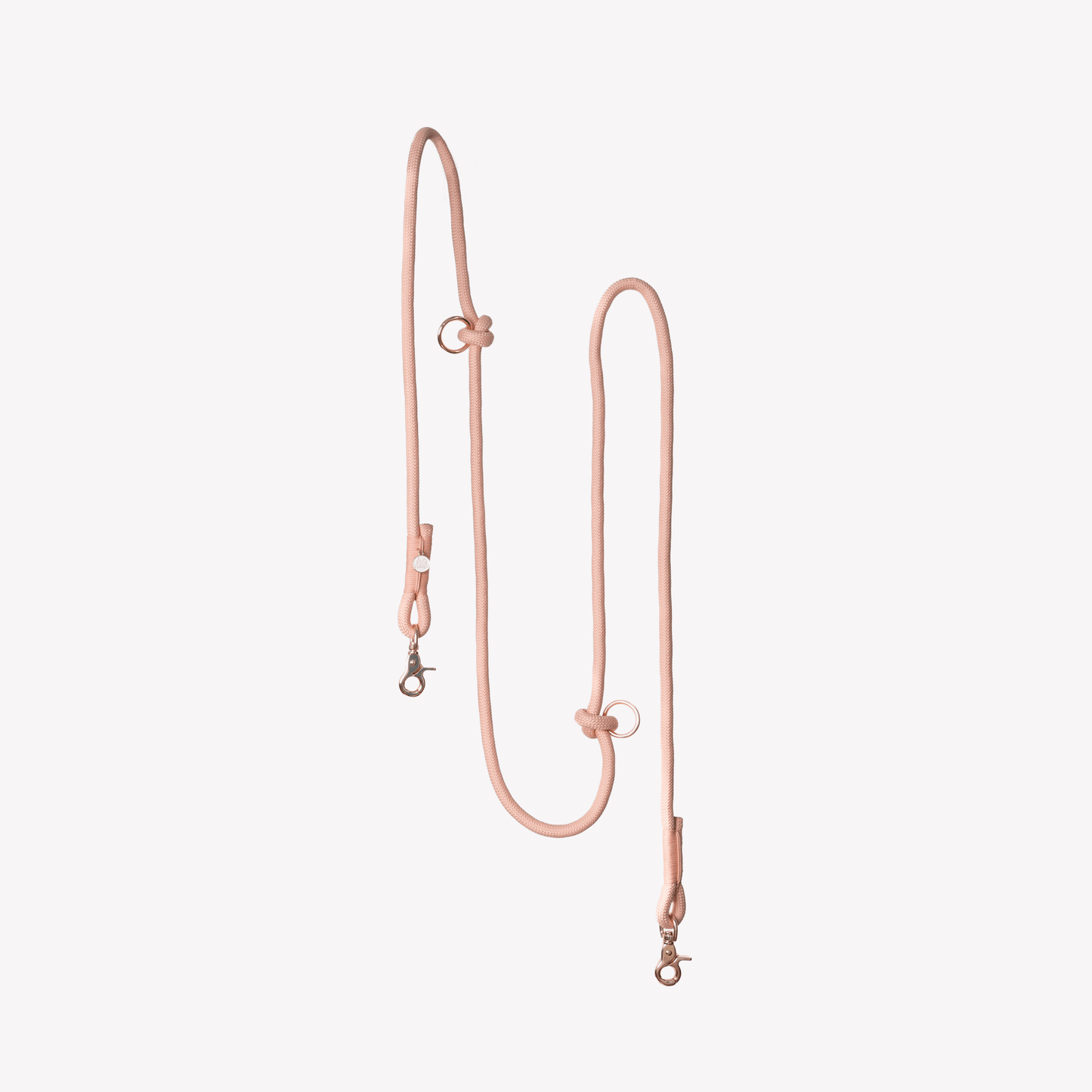 'Powder Rose' - Hands Free Braided Leash - Marsh and Manor Collective