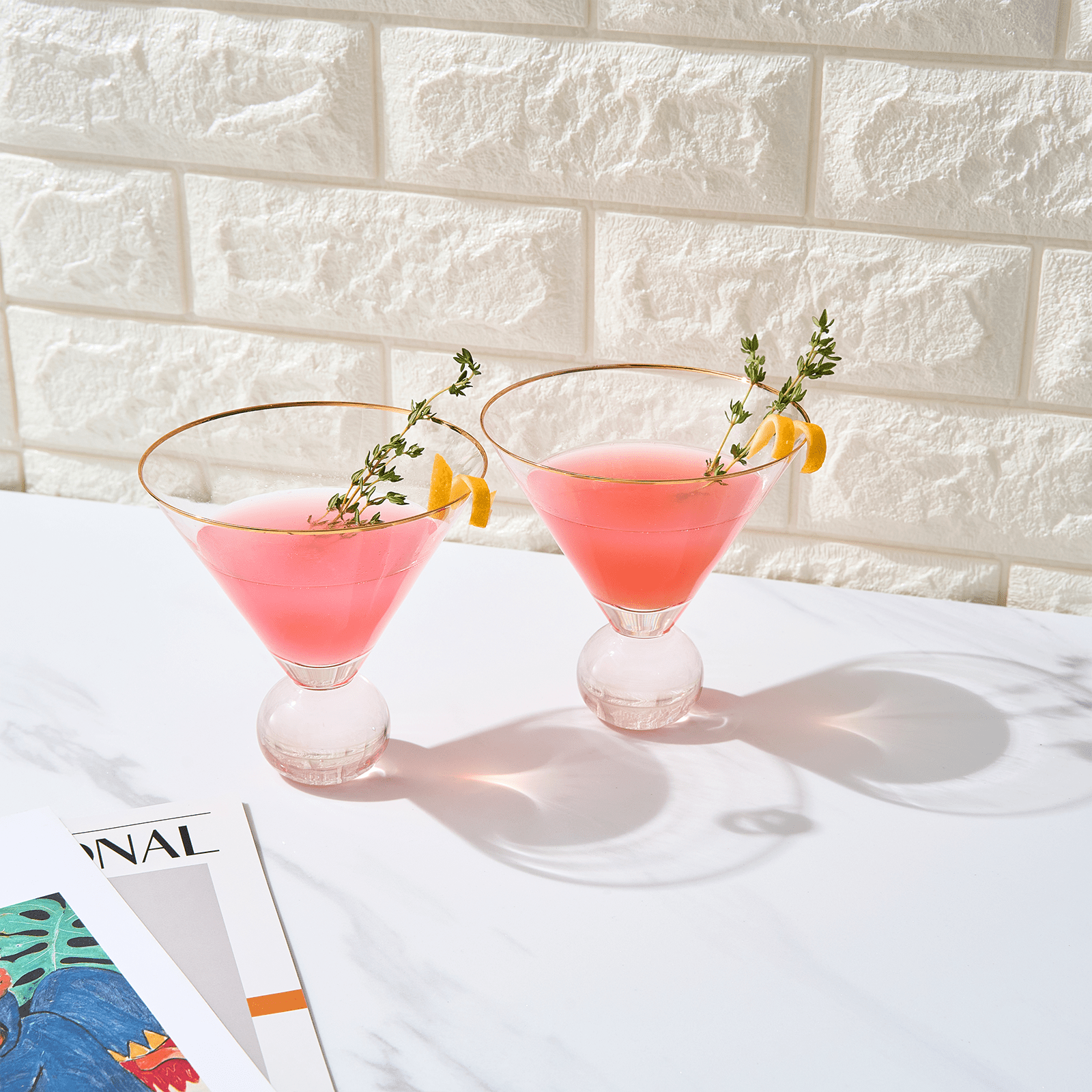 Proposta Martini Cocktail Glassware, Set of 2 - Marsh and Manor Collective