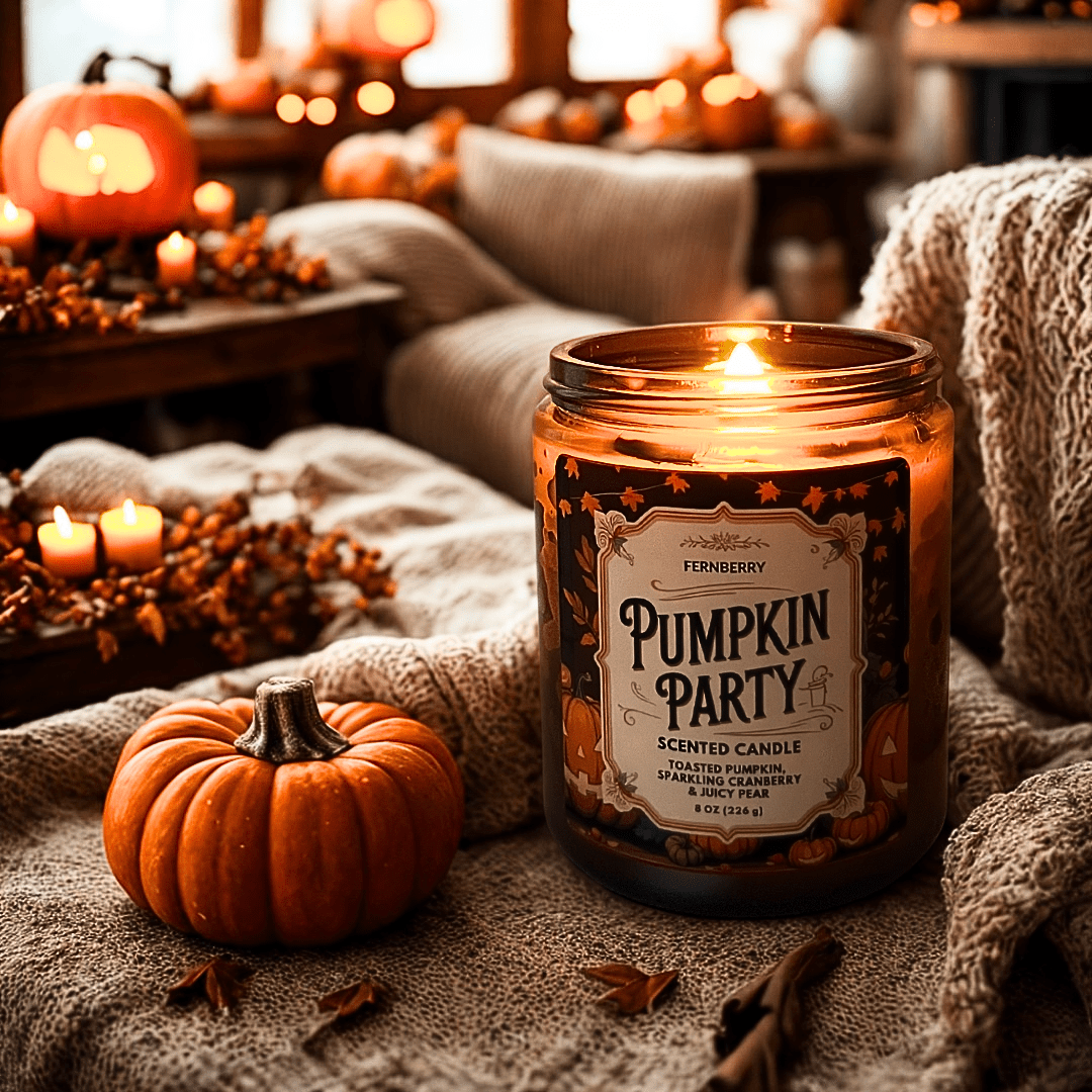 Pumpkin Party Wood Wick Candle | Fall Collection - Marsh and Manor Collective