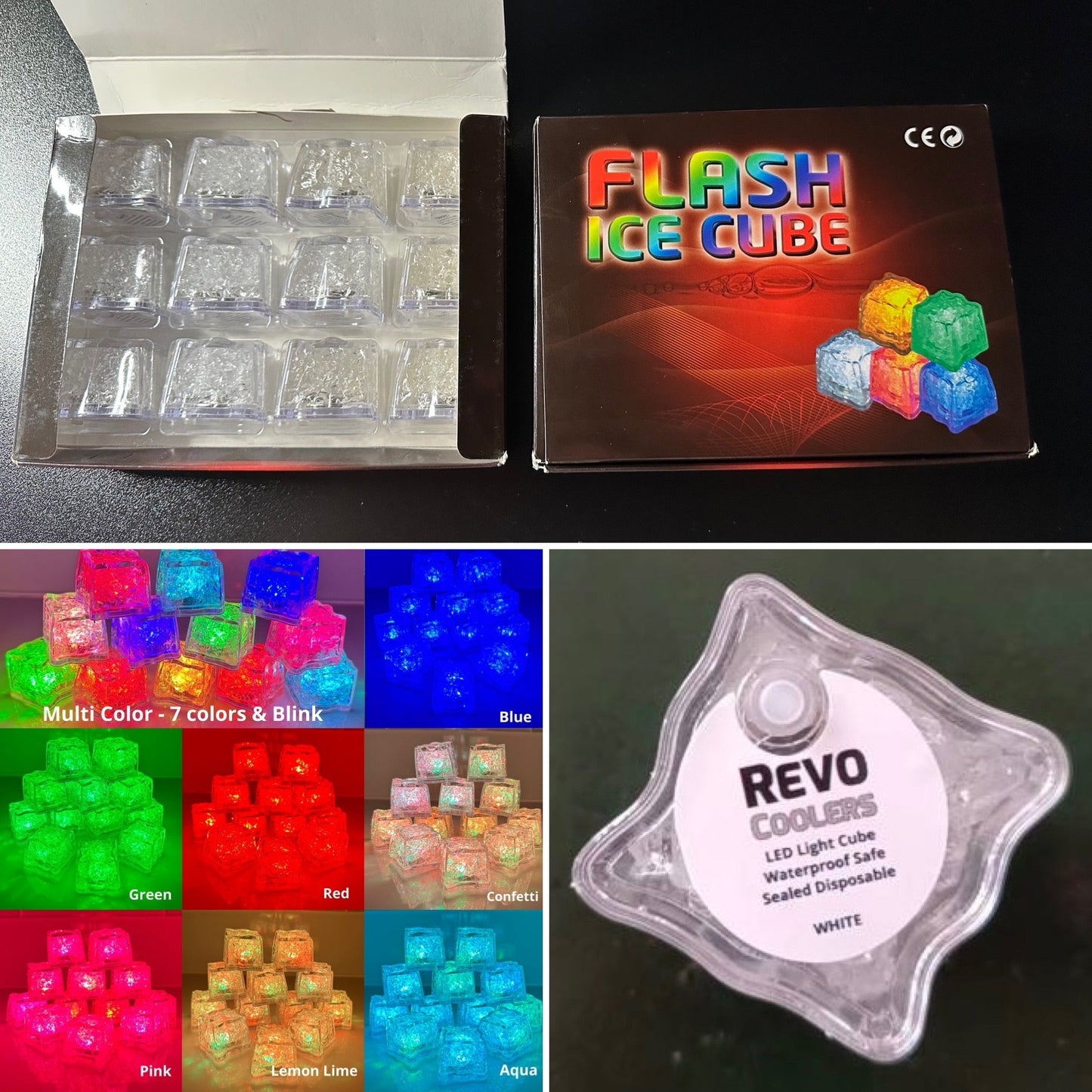 REVO Multi Color Light Up Ice Cube™ | 12 pk - Marsh and Manor Collective