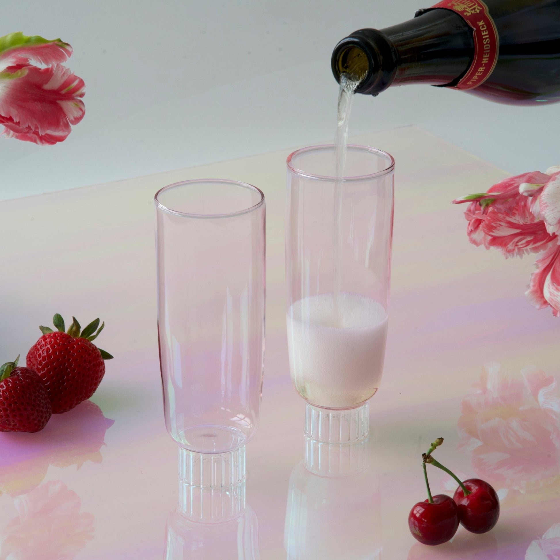 Romantic Champagne Flutes - Marsh and Manor Collective