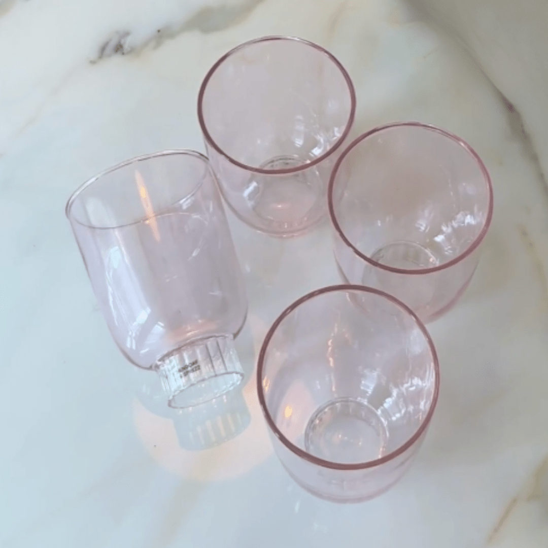 Romantic Stemless Wine Glasses - Marsh and Manor Collective