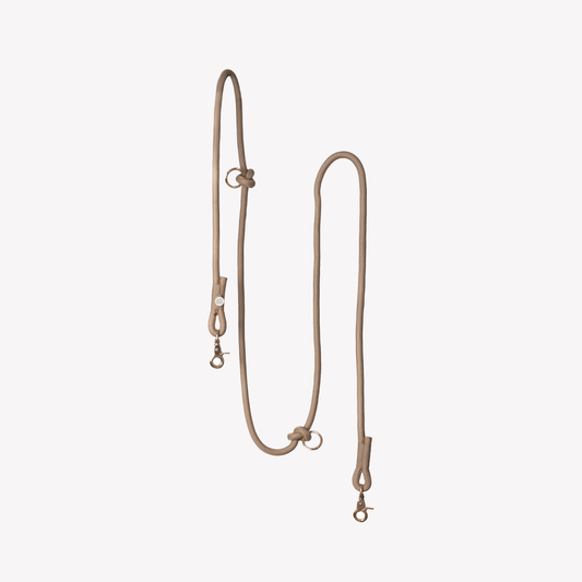 'Sand' - Hands Free Braided Leash - Marsh and Manor Collective