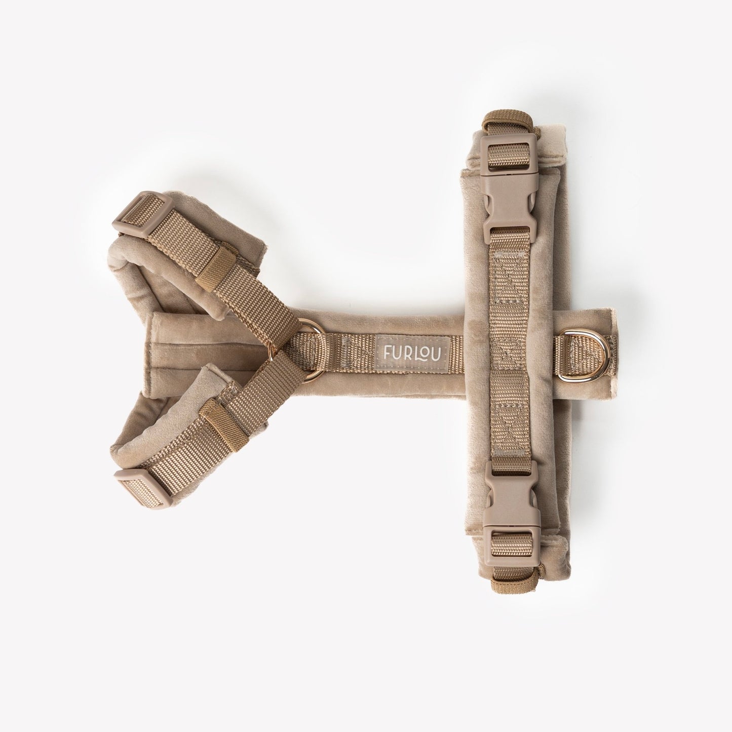 Sand - Velvet Dog Harness - Marsh and Manor Collective