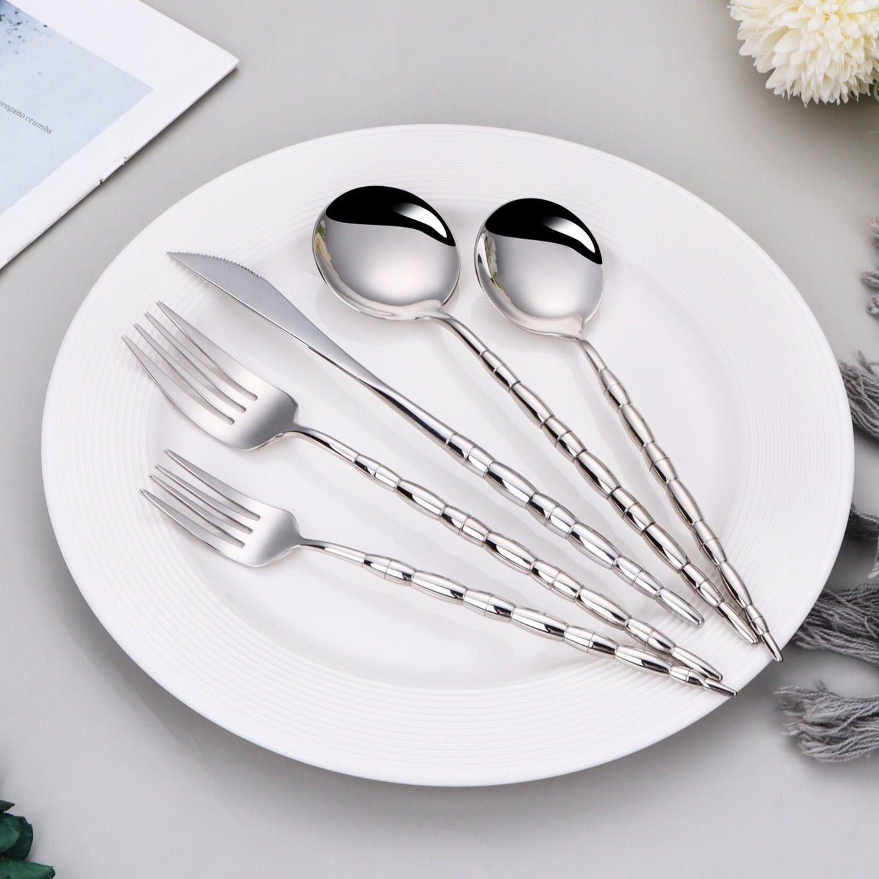 Service for 6 Bundle Flatware in Silver - Marsh and Manor Collective