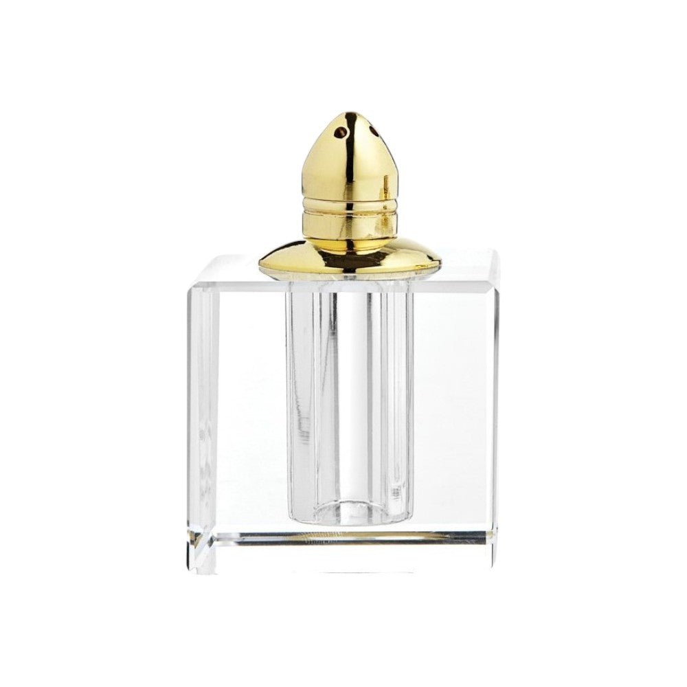 Set of Two Clear And Gold Crystal Pepper Shakers - Marsh and Manor Collective
