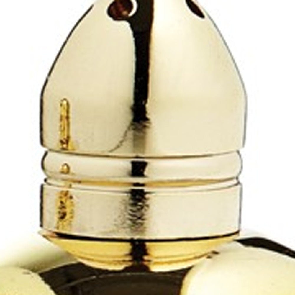 Set of Two Clear And Gold Crystal Pepper Shakers - Marsh and Manor Collective