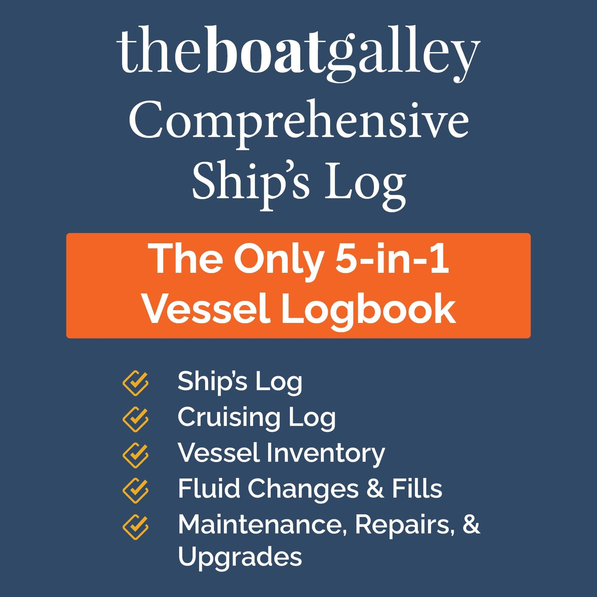 Ship’s Log: A Captain’s Log for Boat Trips and Maintenance - Marsh and Manor Collective